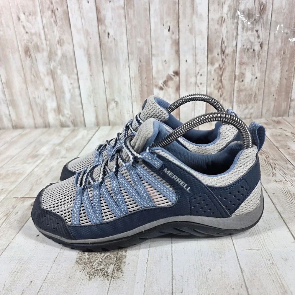 Merrell Siren Edge Womens Blue Grey Mesh Hiking Shoes J211062C Size 6.5